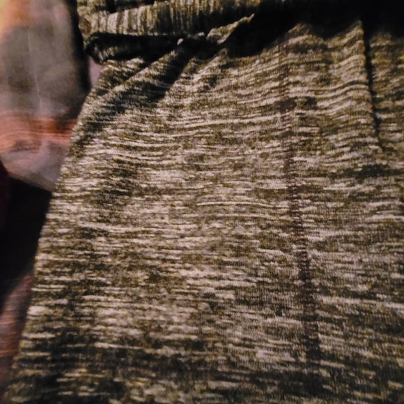 Talbot's Sleeveless Cropped Jumpsuit Marled Black Self-tie Pockets - Picture 6 of 8